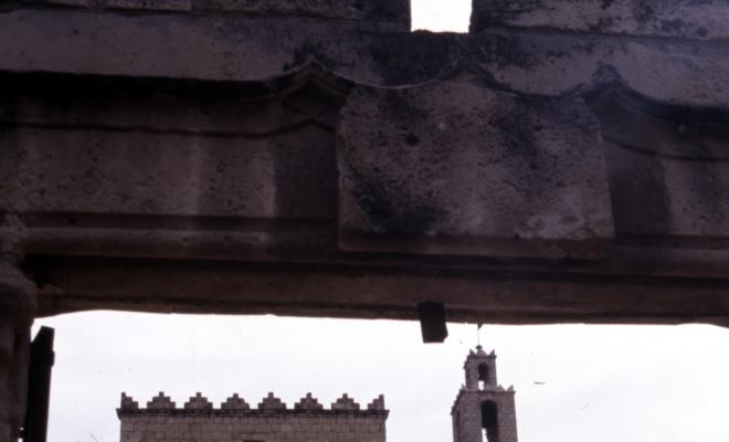 Vistes del monestir de Sant Cugat del Vallès.