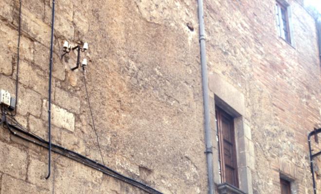 Seu de la penya Blaugrana al carrer de Sant Domènec, de Sant Cugat del Vallès. 