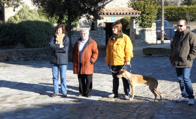 Feligresos amb un gos