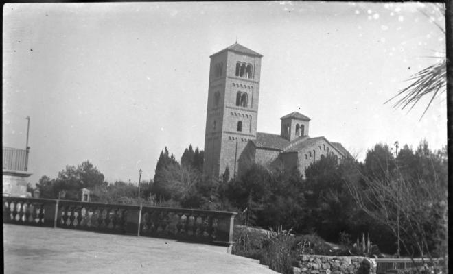 Monestir neoromànic de Sant Miquel. Barcelona, el Poble Espanyol.