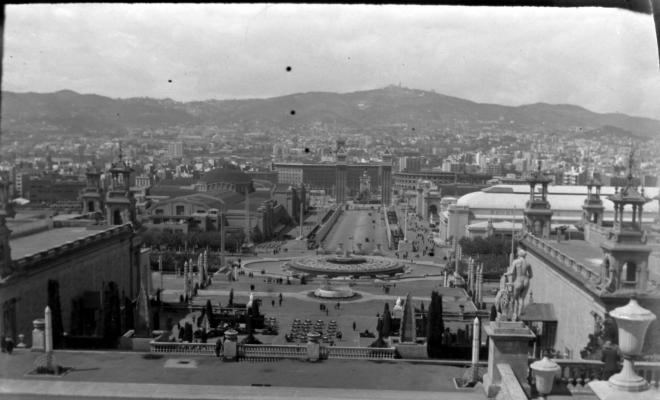 Barcelona. Vista des del Palau Nacional de Montjuïc