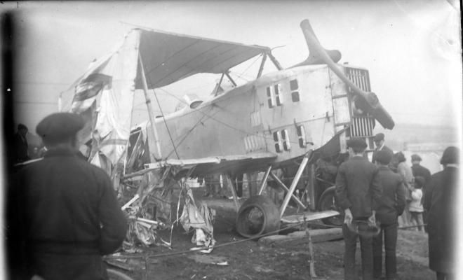 Avió accidentat a la platja