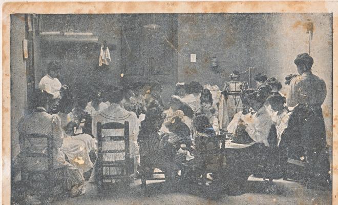 Taller de confecció de llana d'en Joan Flò