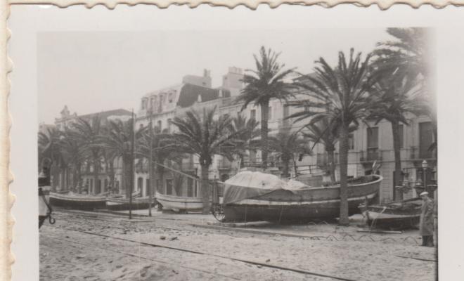 Temporal. La Rambla inundada