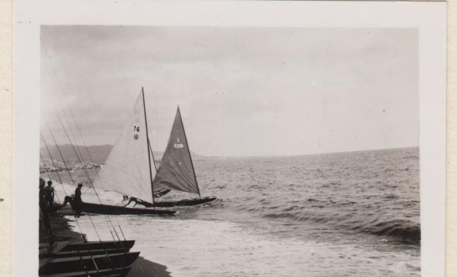 Festa Major. Patins de vela: descripció i Regata