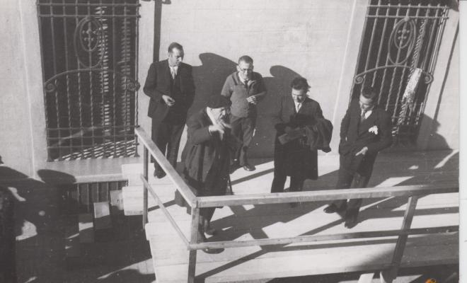 Inauguració de la placa que donà el nom de Barrau al carrer Museu