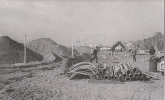 Inici obres col·lector interceptor de Llevant