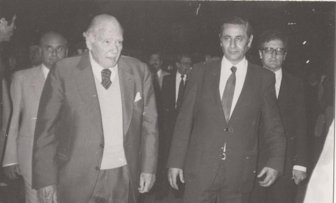 Exposició El català és de tots... Visita Tarradellas