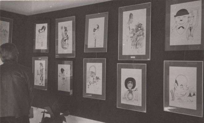 Exposició de caricatures de Xavier Cugat