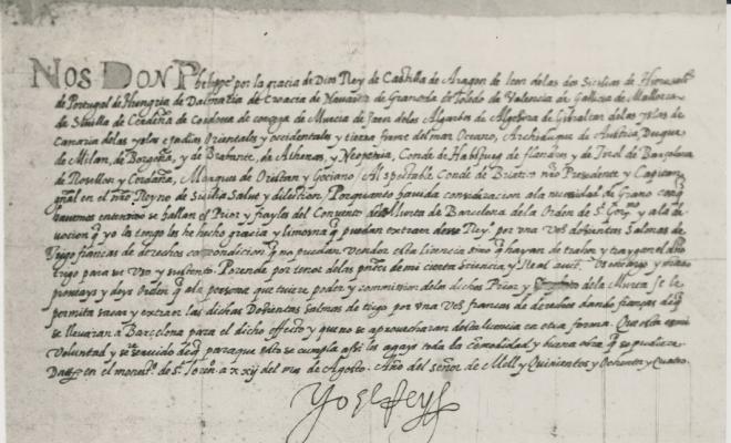 Sant Jeroni de la Murtra. Document