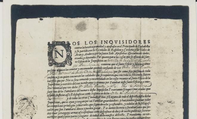 Can Pujol. Document de 1635