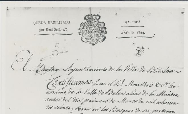 Sant Jeroni de la Murtra. Document