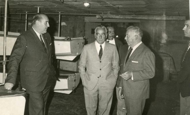 Visita del president de la Federació Catalana de Natació al Club Natació de Badalona