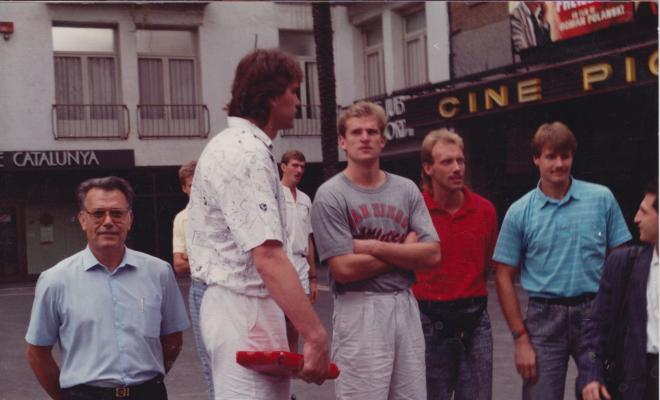 Visita dun equip rus de bàsquet