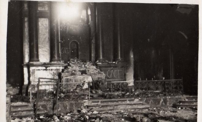 Crònica gràfica; Incendis edificis religiosos: Església de Santa Maria