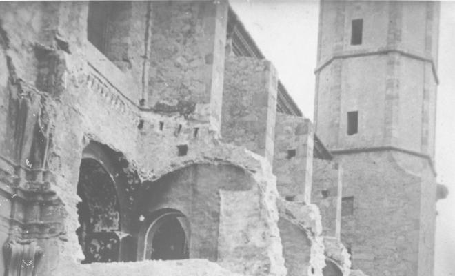 Crònica gràfica; Incendis edificis religiosos: Església de Santa Maria