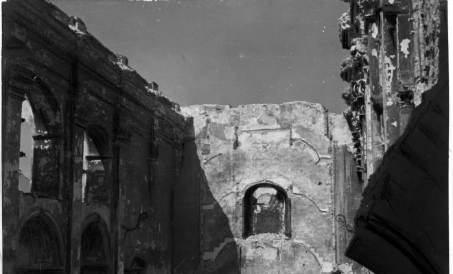 Crònica gràfica; Incendis edificis religiosos: Església de Santa Maria