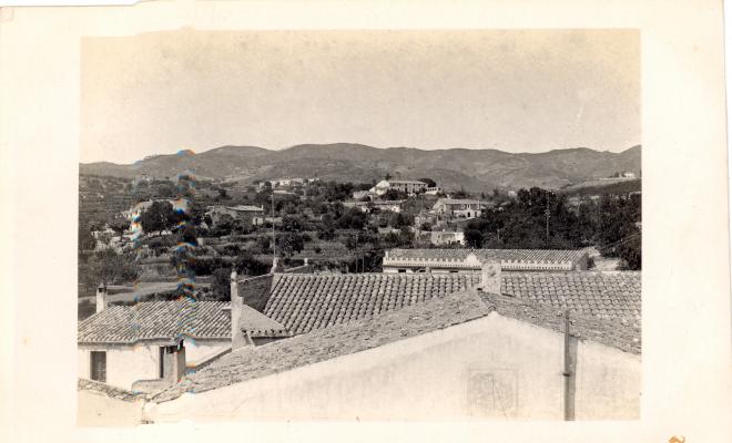 Vista de Canyet cap a la Serralada des de Can Tiano