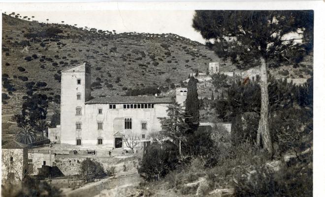 Postal Torre Pallaresa. Llibreria Riera