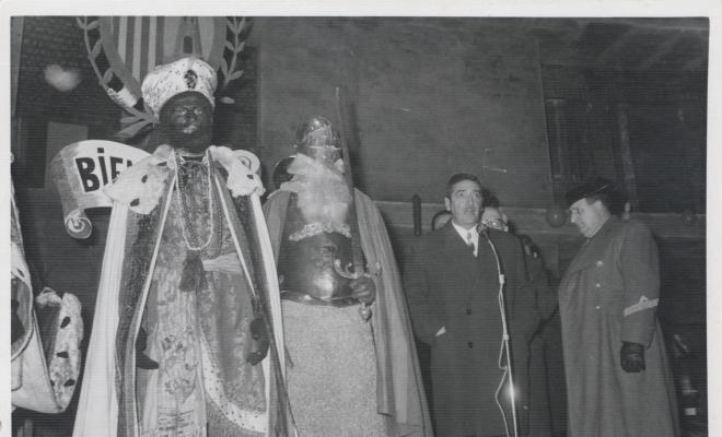 Cavalcada dels reis d'Orient. Recepció de l'alcalde Pere Ullastre