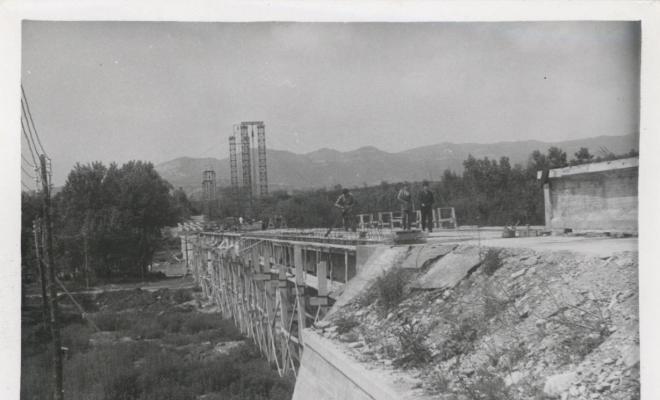 Construcció del pont de Conanglell