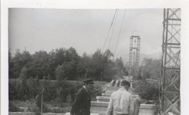 Construcció del pont de Conanglell