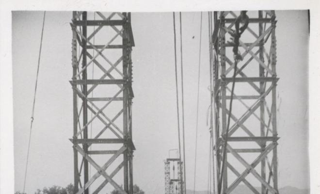 Construcció del pont de Conanglell
