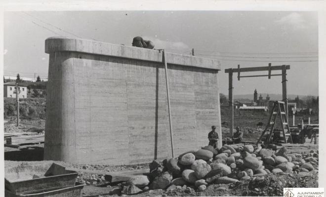 Construcció del pont de Conanglell