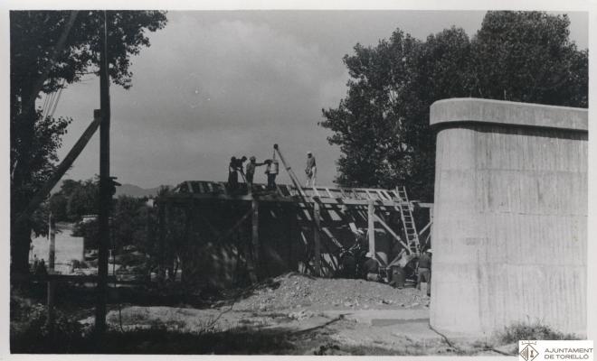 Construcció del pont de Conanglell