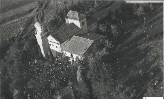 Vista aèria del Santuari de Rocaprevera