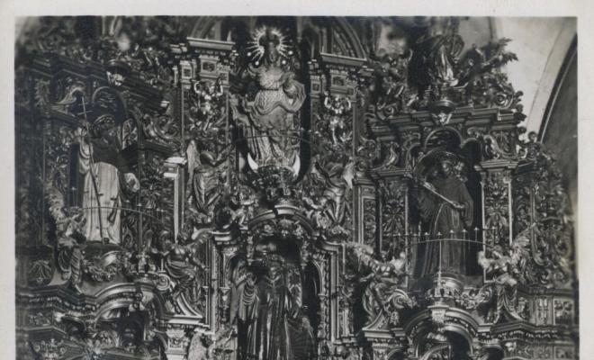 Antic altar barroc de l'església de Sant Feliu