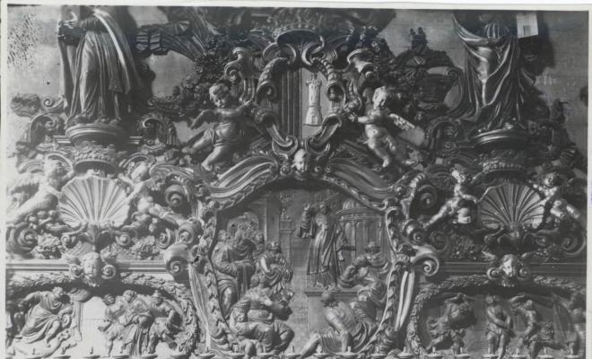 Antic altar barroc de l'església de Sant Feliu