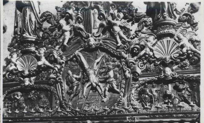 Antic altar barroc de l'església de Sant Feliu
