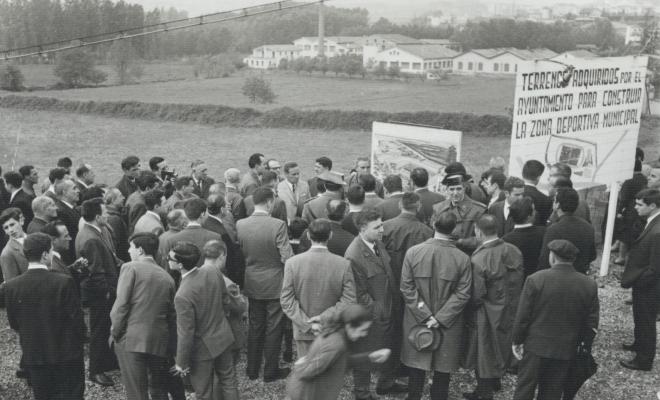 Acte de presentació del projecte per a la construcció de la zona esportiva
