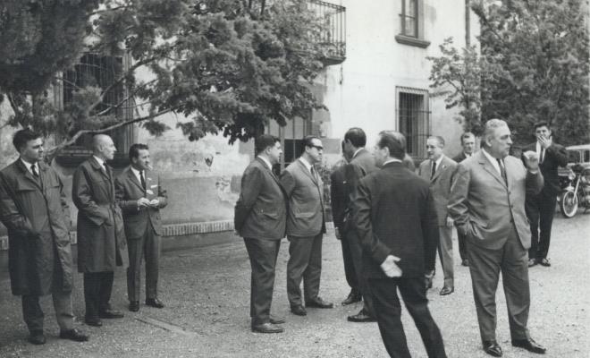 Acte de presentació del projecte per a la construcció de la zona esportiva. Visita al Santuari de Rocaprevera