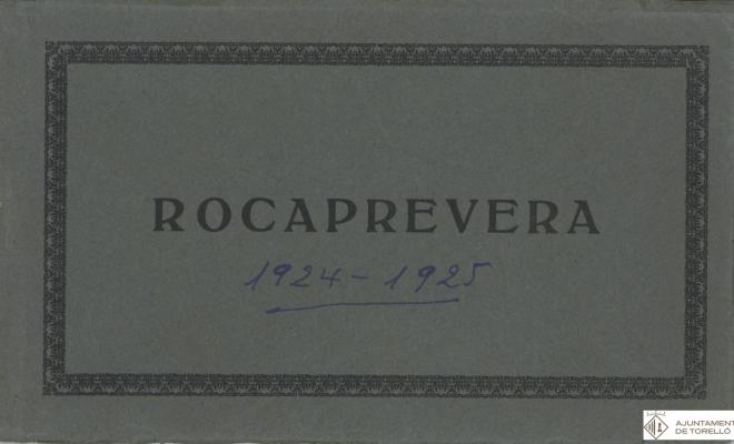Portada de la col·lecció de postals de postals de Rocaprevera
