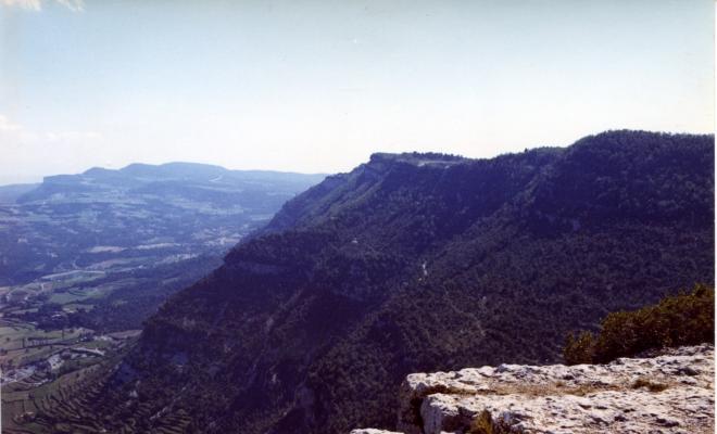 Vista general de Centelles, presa des del Puigsagordi (1/4)