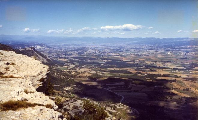 Vista general de Centelles, presa des del Puigsagordi (4/4)