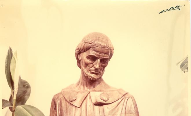 Exposició de plantes, homenatge a l'escultor Enric Monjo a la sala d'actes de Florimar durant la Festa Major, 23 a 26 de juny de 1958