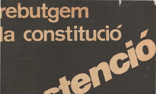 Rebutgem la Constitució. Abstenció.