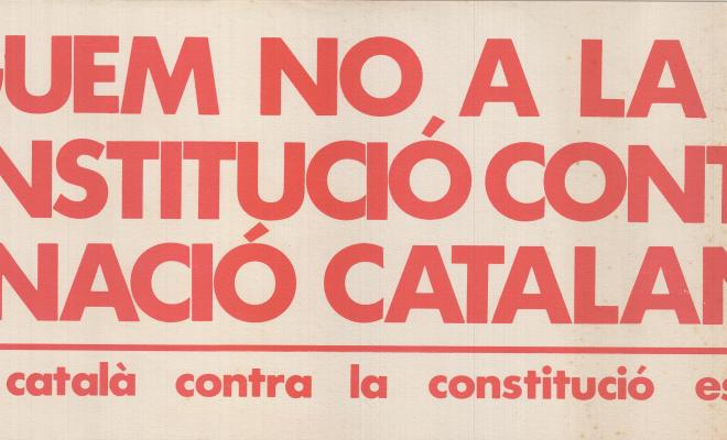 Diguem no a la Constitució contra la nació catalana