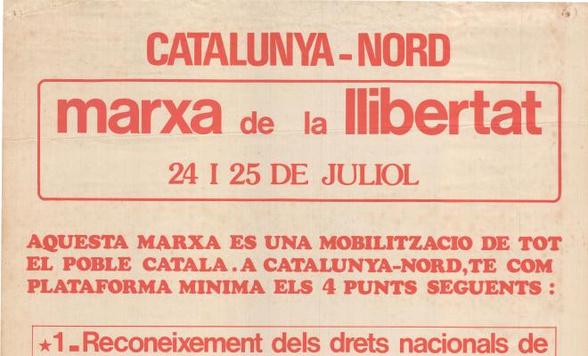 Catalunya nord. Marxa de la Llibertat