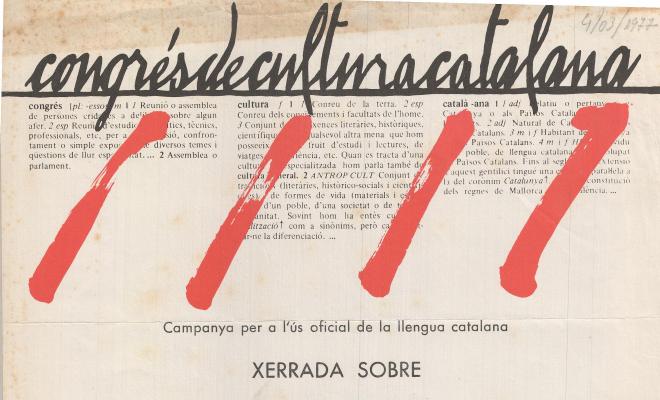 Congrés de Cultura Catalana. Conflicte lingüistic