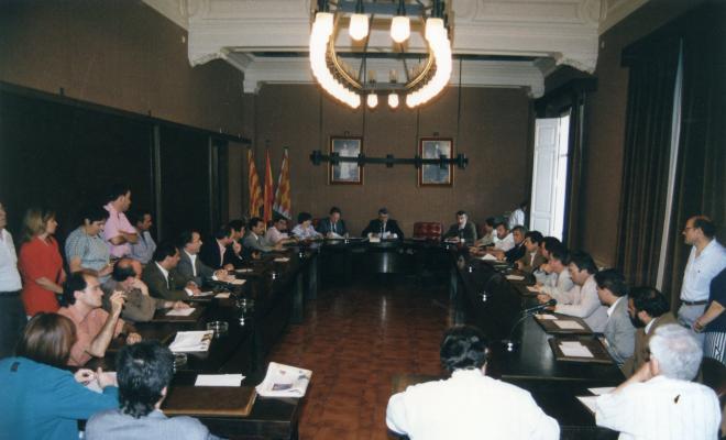 Constitució del primer ple municipal del mandat 1991-1995