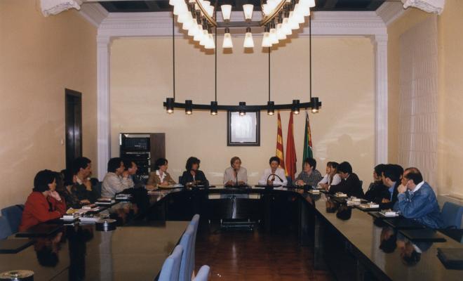 Visita de professors xilens a l'Ajuntament