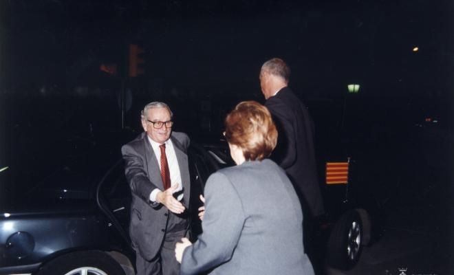 Joan Raventós visita l'Ajuntament