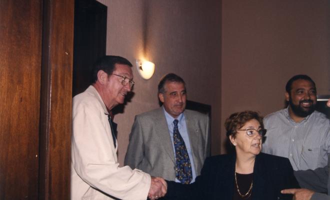 Veterans del Reial Madrid Club de Futbol visiten l'Ajuntament