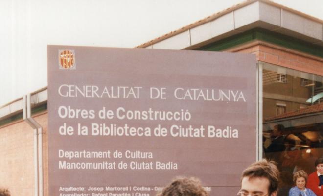 Inauguració de la Biblioteca de Badia del Vallès