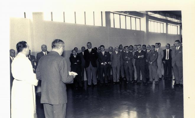 Inauguració de central automàtica de Telefònica