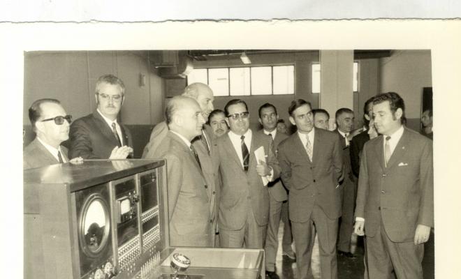 Inauguració de central automàtica de Telefònica